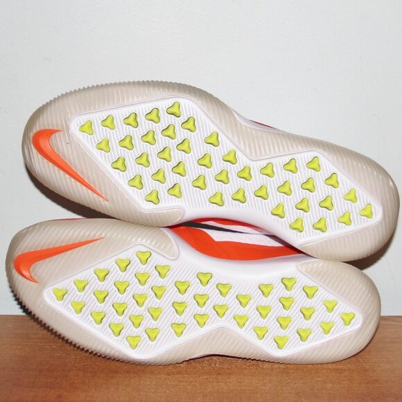 Nike Force Savage Turf  Mid Football Shoes Mens 14 White Orange - Picture 6 of 6